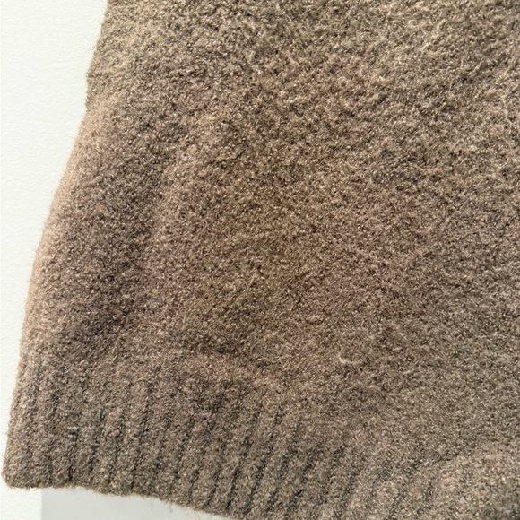 Madewell Fuzzy Brown Knit Top - Picture 2 of 4